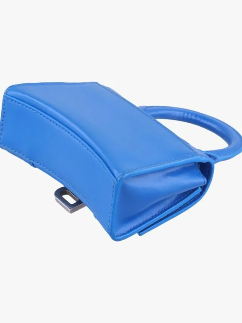 Balenciaga Hourglass Mini Blue Leather Belt - Picture 6 of 16